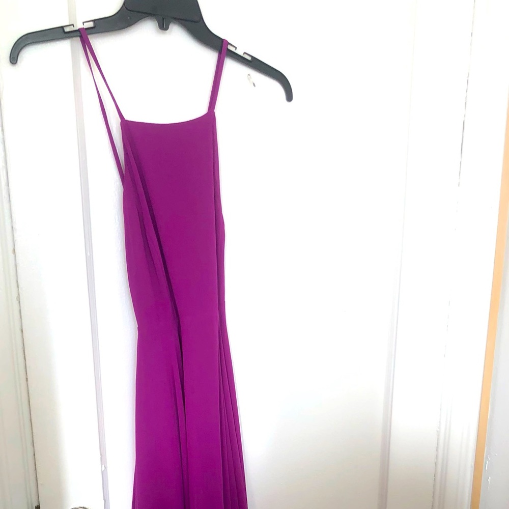 Lulu’s Mythical Kind of Love Purple Magenta Dress Open Back with cross straps